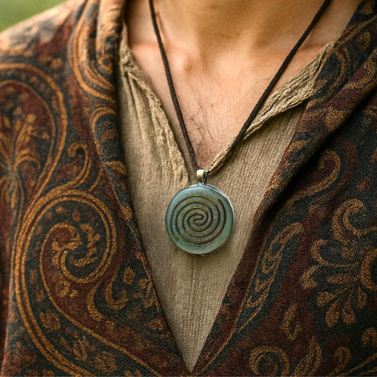 Kosmische Spirale Orgonit Amulett – Heilende Energie & Schutz mit Heiliger Geometrie