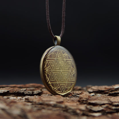 Hexagram Orgonit Amulett – Schutz & Feng Shui Energieanhänger