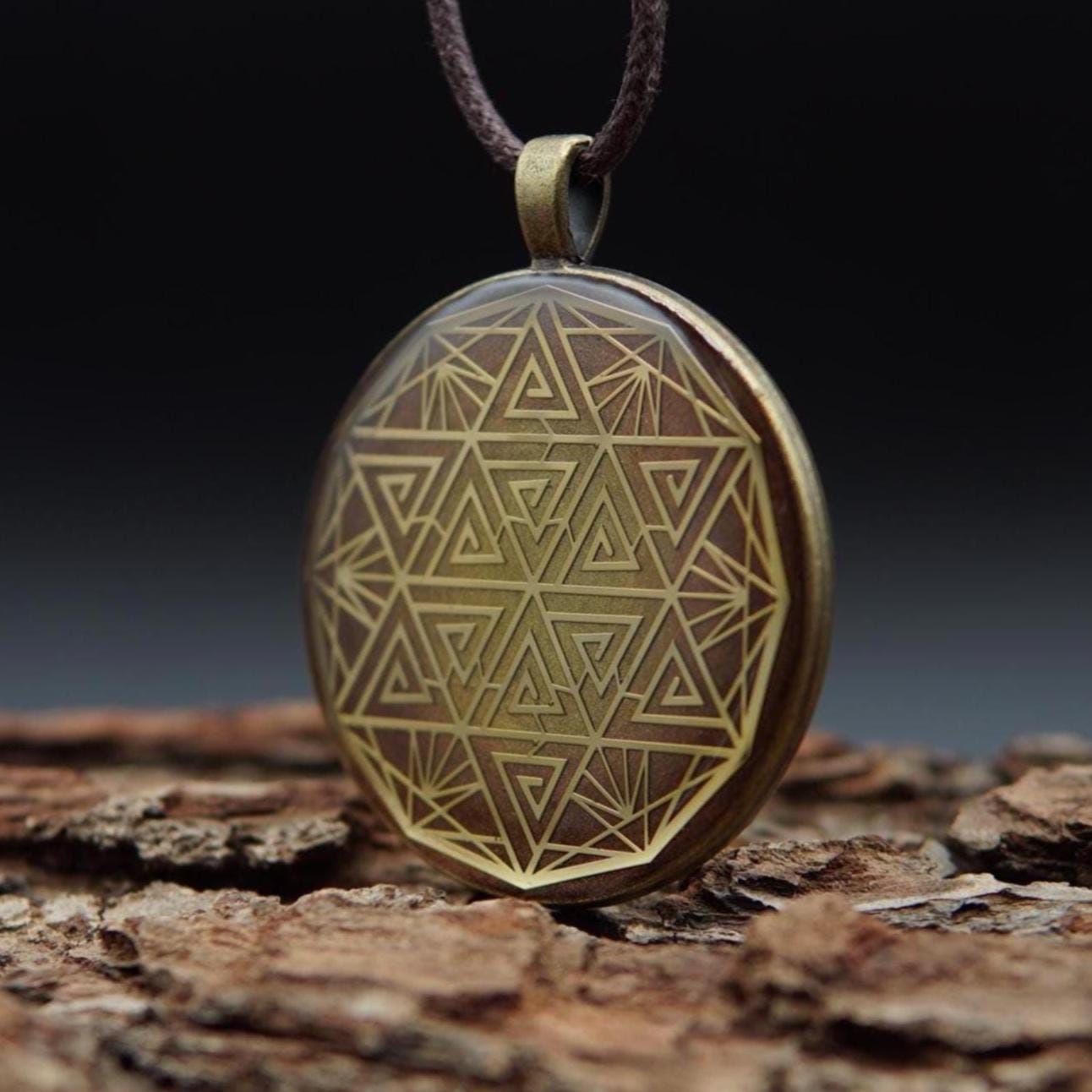 Hexagram Orgonit Amulett – Schutz & Feng Shui Energieanhänger