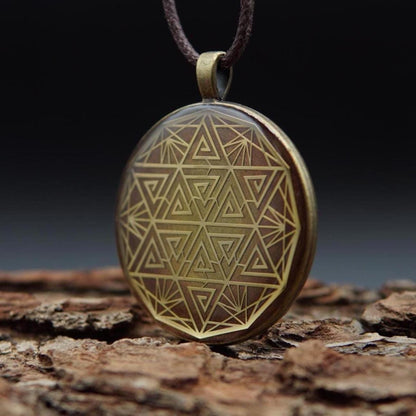 Hexagram Orgonit Amulett – Schutz & Feng Shui Energieanhänger