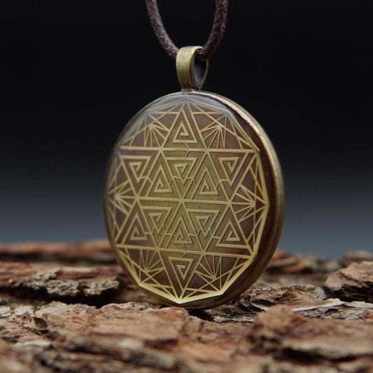 Hexagram Orgonit Amulett – Schutz & Feng Shui Energieanhänger
