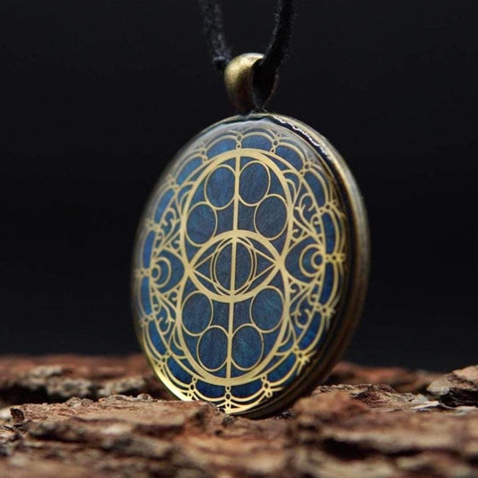 Orgonit Amulett – Schutzamulett mit heiliger Geometrie & Edelsteinen