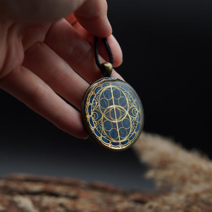 Orgonit Amulett – Schutzamulett mit heiliger Geometrie & Edelsteinen