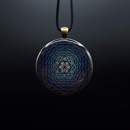 Energy amulet made of orgonite – handmade unique piece with strong protective effect